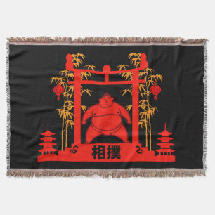 Sumo Wrestler Throw Blanket