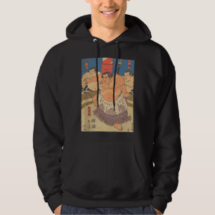 Sumo Wrestler Vintage Art I love Japanese Sumo Wre Hoodie