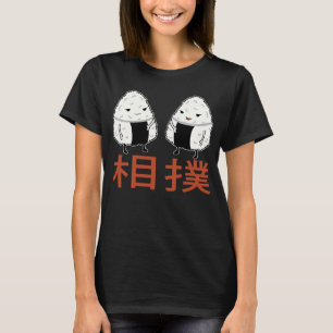 Sumo Wrestling Fat Cute Rice Balls Sushi  Dumpling T-Shirt