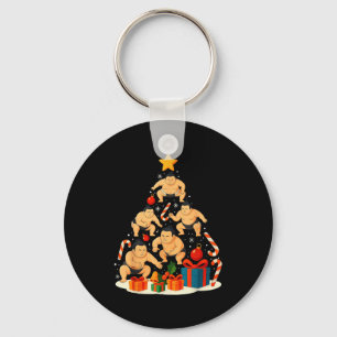 Sumo Wrestling Japanese Sumo Wrestler Christmas Tr Key Ring
