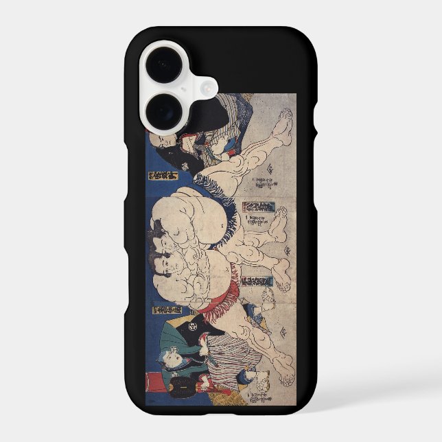 Sumo Wrestling, Kuniyoshi, Ukiyo-e (Back)
