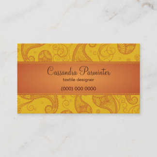 Sumptuous Paisley Business Card