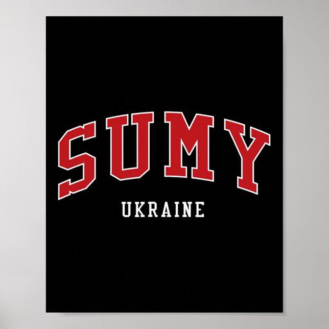 Sumy Ukraine College University Style  Poster (Front)