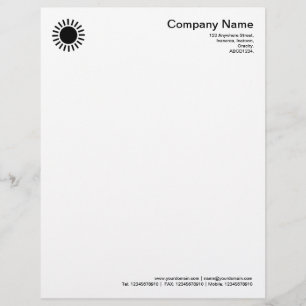 Sun 01 - Black Letterhead
