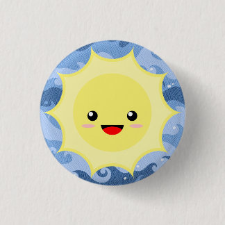 Sun 3 Cm Round Badge