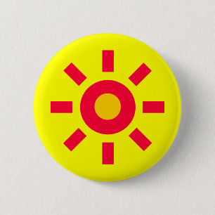 Sun 6 Cm Round Badge