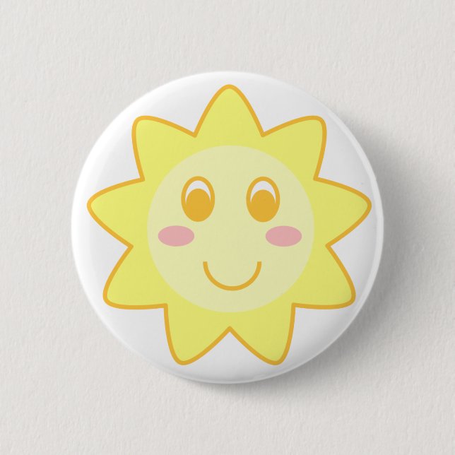 Sun 6 Cm Round Badge (Front)