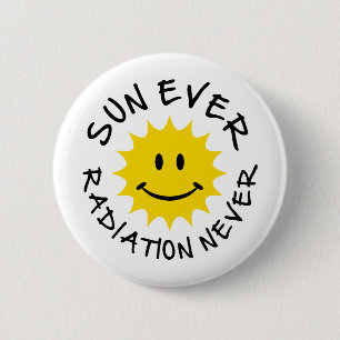 sun 6 cm round badge