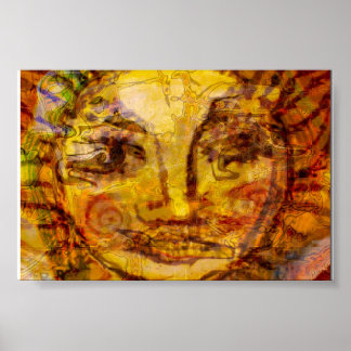 Sun Abstract Poster