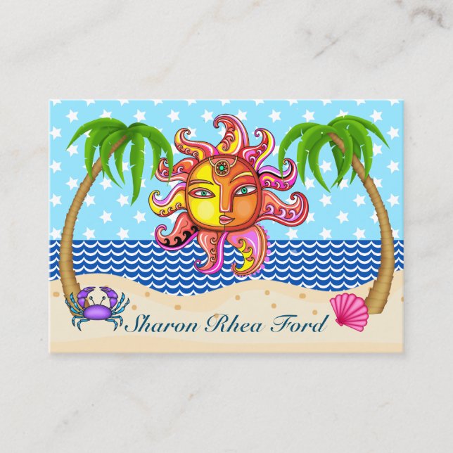 Sun and Beach Business Card (Front)