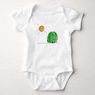 Sun and Cactus Watercolor Baby Jersey Bodysuit