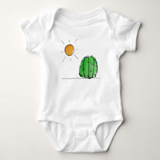Sun and Cactus Watercolor Baby Jersey Bodysuit