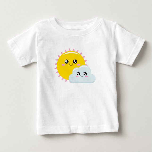 Sun and Cloud Baby T-Shirt (Front)