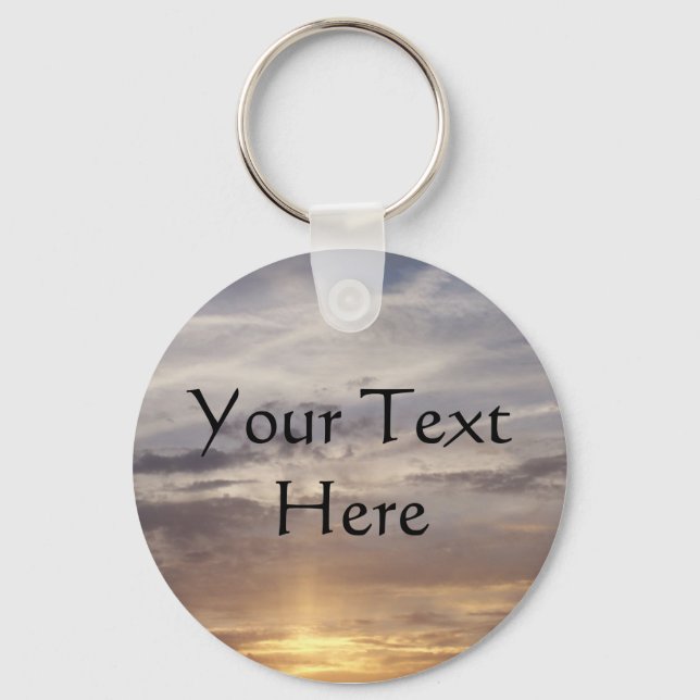 Sun and Clouds Key Ring (Front)