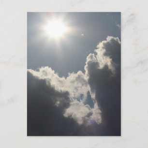 Sun and clouds postcard