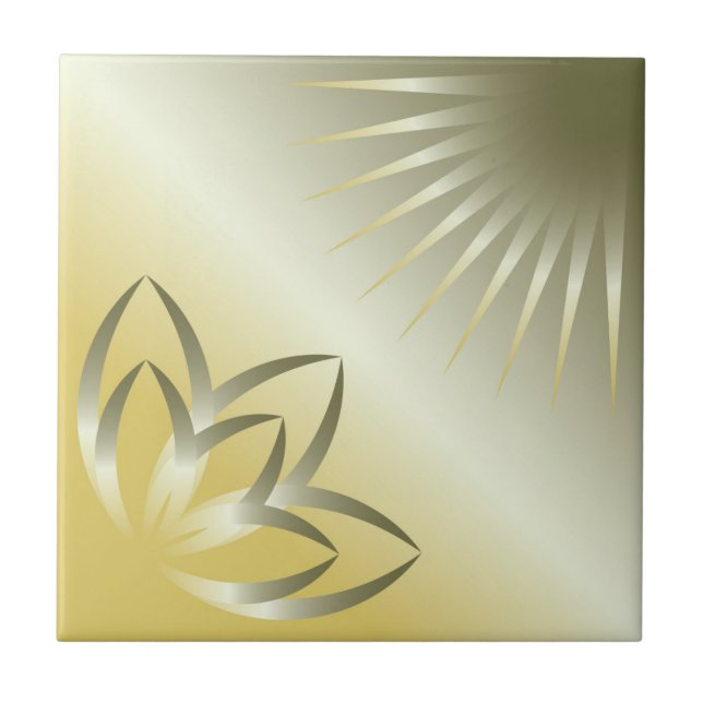 sun and flower tile (Front)