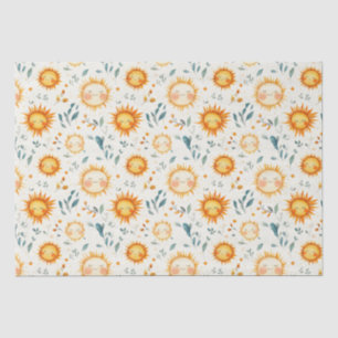 Sun and flowers baby gifts  tissue paper