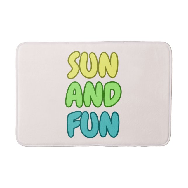 Sun And Fun Bath Mat (Front)