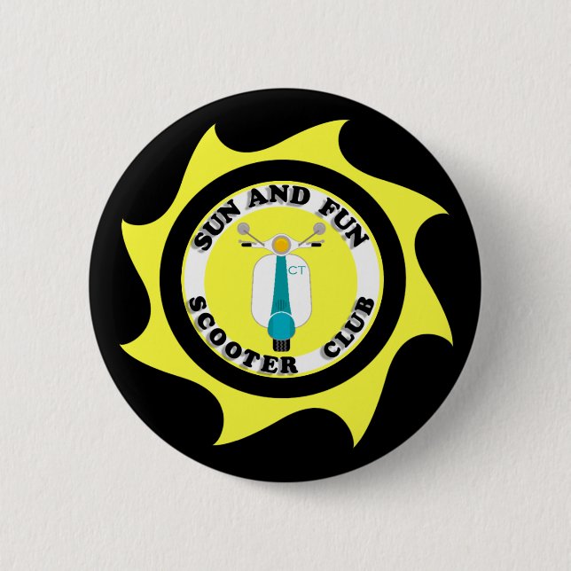 SUN AND FUN BUTTON (BLACK) (Front)