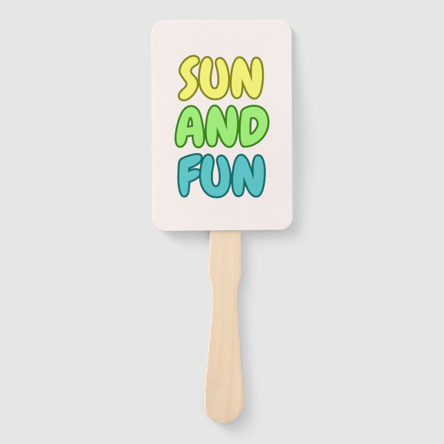 Sun And Fun Rectangle Fan (Front)