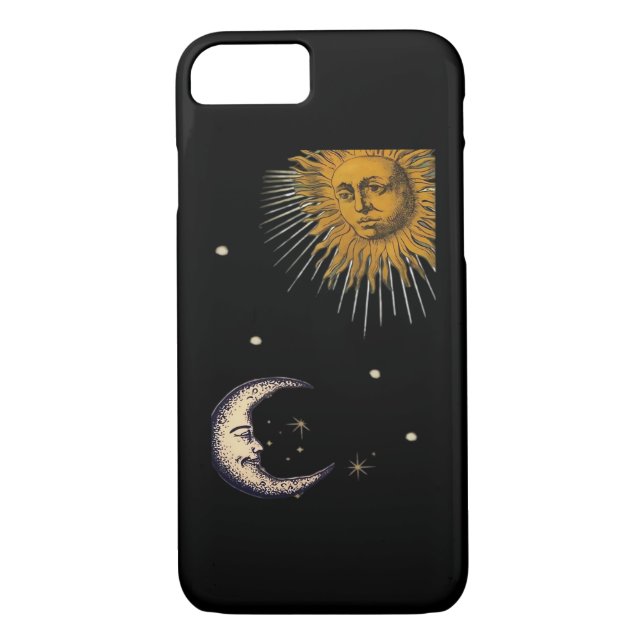 Sun And Moon 90s Whimsigoth Design Case-Mate iPhone Case (Back)
