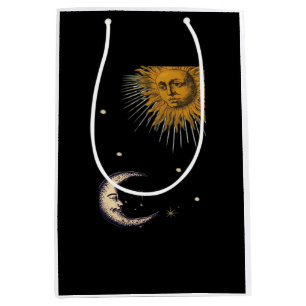 Sun And Moon 90s Whimsigoth Design Medium Gift Bag