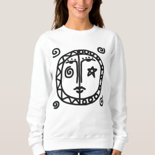 Sun and Moon Abstract Wearable Art Sweatshirt