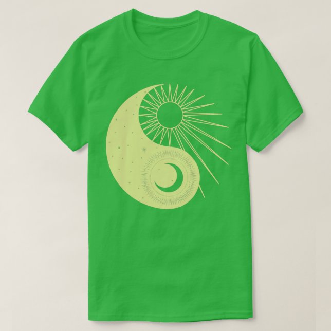 Sun and Moon as Yin Yang Alchemy T-Shirt (Design Front)