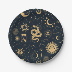 Sun and Moon -Astronomy Witch Paper Plate
