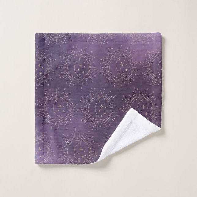 Sun and Moon Bath Towel Set (Wash Cloth)