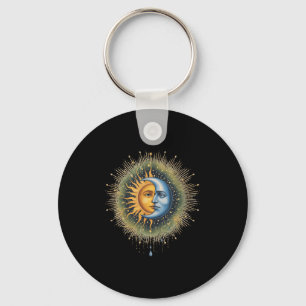 Sun And Moon Celestial Boho Mystical Hipe 90s Key Ring
