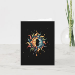 Sun And Moon Celestial Boho Mystical Hippie 90s _2 Card