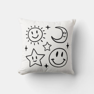 Sun and moon cushion