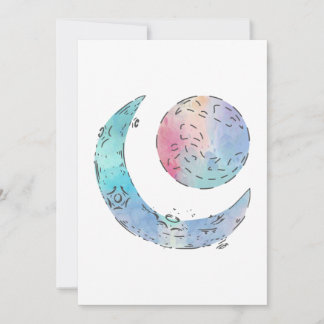 Sun and Moon Gallery Wrap Invitation