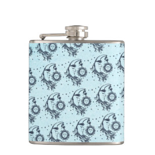 Sun and Moon Hip Flask