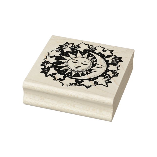 Sun and Moon Ivy                                   Rubber Stamp (Stamp)