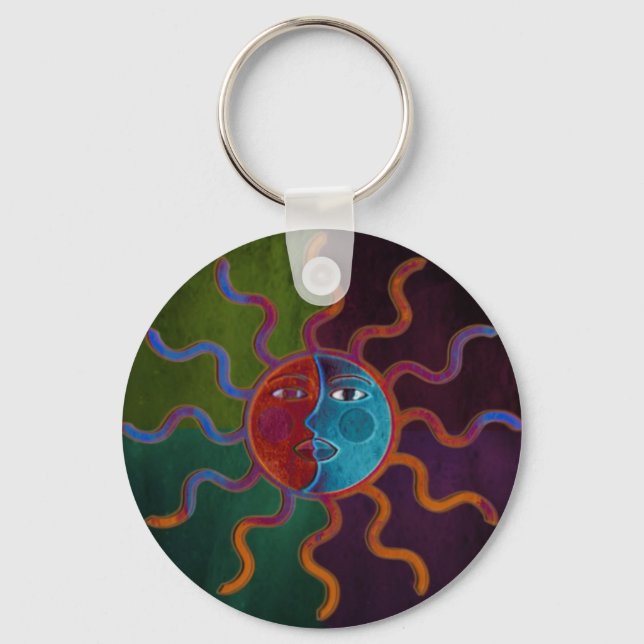 Sun and Moon keychain (Front)
