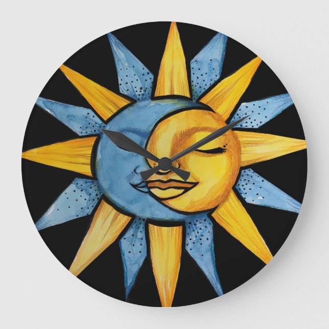 Sun and Moon                                 Large Clock (Front)