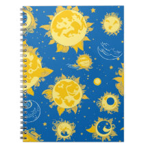 Sun and moon notebook