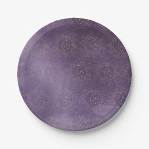 Sun and Moon Paper Plate