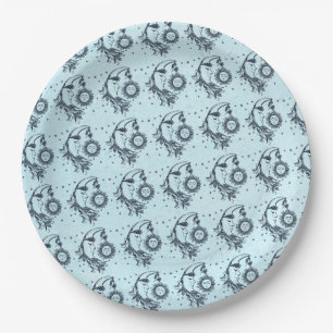 Sun and Moon Paper Plate