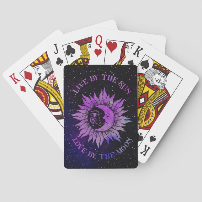 Sun and Moon Playing Cards (Back)
