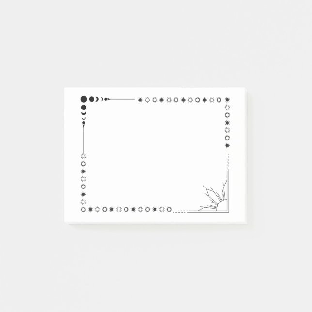 Sun and moon post it notes (Front)