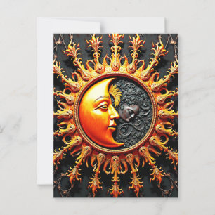 Sun and Moon Postcard