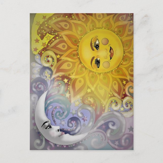 Sun and Moon  Postcard (Front)