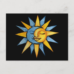 Sun and Moon Postcard