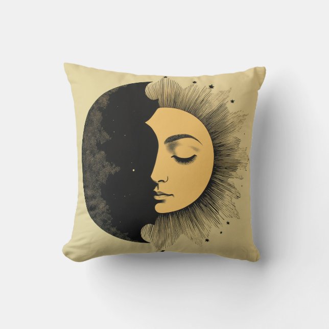 Sun and Moon Serenity Cushion (Front)