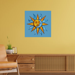 Sun and Moon Sunshine MoonChild Poster