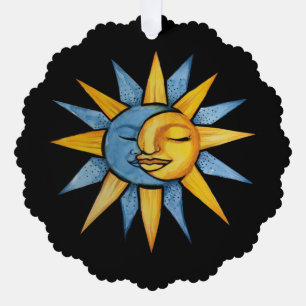 Sun and Moon                                       Tree Decoration Card