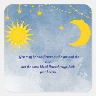 Sun and Moon Twin Sticker